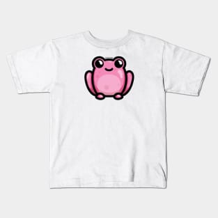 Chonky Frog - Pink Kids T-Shirt